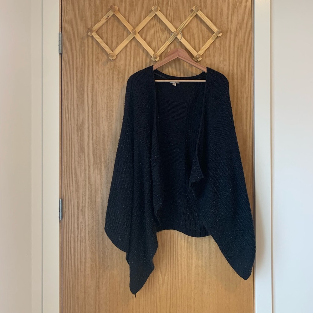Open Front Cascade Cardigan Sweater